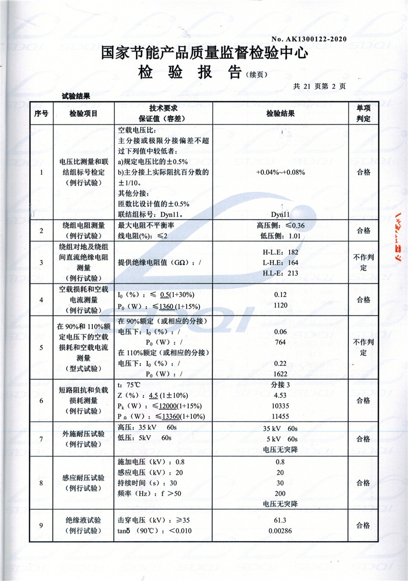 高低压试验报告-S11-1250铜鼓铜鼓铜鼓油浸式变压器-2.jpg
